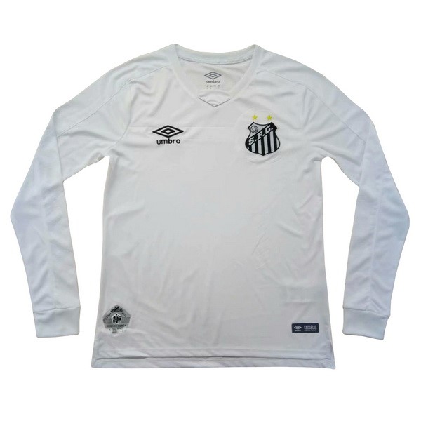 Camiseta Santos Replica Primera Ropa ML 2019/20 Blanco